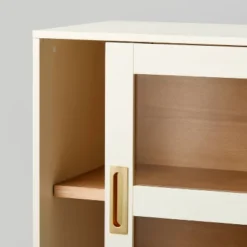 Promontory Sliding Glass TV Stand - Threshold™ Designed With Studio McGee -West Elm GUEST 0a52b1e4 773b 4988 9e4c 43fbf31bcba8