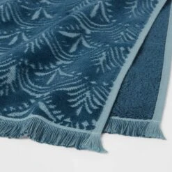 Plush Scallop Towel Teal Blue - Threshold™ -West Elm GUEST 0f3baf99 21c1 4566 bc50 f03d88b13376
