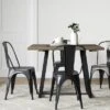 Brimfield Metal Base Extendable Dining Table Brown - Threshold™ 1 Brimfield Metal Base Extendable Dining Table Brown - Threshold™ -West Elm GUEST 0fb600a1 708d 463c a243 bd3611025338