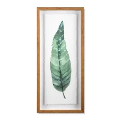 (Set Of 3) 28"x12" Framed Leaves Decorative Wall Art White - Threshold™ -West Elm GUEST 214fdd58 752e 4cd5 99b6 07b5a2d55b3e