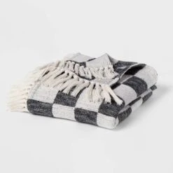 60"x80" Woven Cotton Checkered Bed Throw - Threshold™ -West Elm GUEST 21ece0cd d5f6 45ed 8de5 f3cde6fa73bb