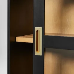 32" Promontory Sliding Glass 2 Door Cabinet - Threshold™ Designed With Studio McGee -West Elm GUEST 23505d1c a6fa 4f76 ba4c 2af58c7d80f8