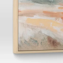 (Set Of 2) 24" X 30" Faded Landscape Framed Wall Canvases Natural - Threshold™ -West Elm GUEST 2a3ebdf4 feec 4926 8502 9d97478807fe