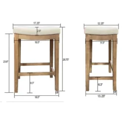 Candor Wood And Upholstered Saddle Counter Height Barstool - Threshold™ 15 Candor Wood And Upholstered Saddle Counter Height Barstool - Threshold™ -West Elm GUEST 2a74c72d c53e 400e 8fe7 34a2520b271c