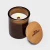9oz Lidded Amber Glass Jar Crackling Wooden Wick Eucalyptus And Palm Candle - Threshold™ 1 9oz Lidded Amber Glass Jar Crackling Wooden Wick Eucalyptus And Palm Candle - Threshold™ -West Elm GUEST 2f175bc2 15a8 4d7b a476 e97dfdadd395