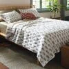 Voile Woodblock Printed Quilt Ivory - Threshold™ -West Elm GUEST 344c4986 314e 4ab8 bfb0 0a61c564f52d