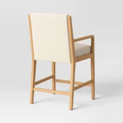 2pk Esters Wood Arm Counter Height Barstool Cream/Natural Wood - Threshold™ 9 2pk Esters Wood Arm Counter Height Barstool Cream/Natural Wood - Threshold™ -West Elm GUEST 35a817ba fdb5 49e2 a49b efa419669f31