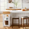 Candor Wood And Upholstered Saddle Counter Height Barstool - Threshold™ 1 Candor Wood And Upholstered Saddle Counter Height Barstool - Threshold™ -West Elm GUEST 361494a7 aca8 4efa af75 8cae1ea23886