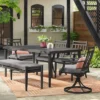 2pc Fairmont Stationary Outdoor Patio Dining Chairs Arm Chairs Black - Threshold™ -West Elm GUEST 464fb60b 713d 474f af89 5d5aa851ba98