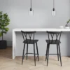 Set Of 2 Becket Metal X Back Counter Height Barstool Black - Threshold™ -West Elm GUEST 493135da 25c8 42a3 9ada 89f07914f05b