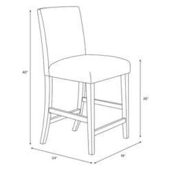 25" Velvet Parsons Counter Height Barstool Wood - Threshold™ 17 25" Velvet Parsons Counter Height Barstool Wood - Threshold™ -West Elm GUEST 502e98e9 d371 4be1 ac02 195efdc5d03b