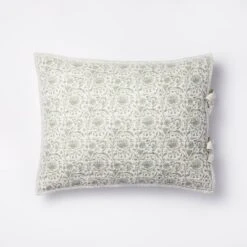 Decorative Border Cotton Slub Print Quilt Sham Light Teal Green – Threshold™ Designed With Studio McGee 12 Decorative Border Cotton Slub Print Quilt Sham Light Teal Green – Threshold™ Designed With Studio McGee -West Elm GUEST 56147f68 c5fe 41b3 a268 b59881d5cb20