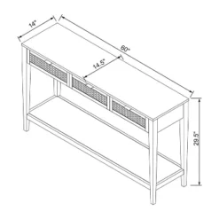 East Bluff Woven Drawer Console Table - Threshold™ Designed With Studio McGee -West Elm GUEST 5fadeab1 5821 409f b35b 9dc3416e6dfc