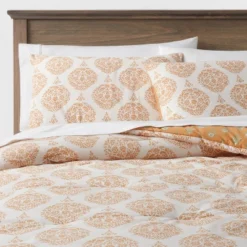 Medallion Printed Comforter & Sham Set Off-White/Dark Gold - Threshold™ 9 Medallion Printed Comforter & Sham Set Off-White/Dark Gold - Threshold™ -West Elm GUEST 60cf55a4 b131 4cd9 9d3e f2d1287d9cce