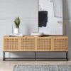 Belmar Woven TV Stand For TVs Up To 60" Natural - Threshold™ 1 Belmar Woven TV Stand For TVs Up To 60" Natural - Threshold™ -West Elm GUEST 68ab0528 afe9 4f75 aaba cf407931bc0e