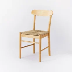 Logan Wood Dining Chair With Woven Seat - Threshold™ Designed With Studio McGee -West Elm GUEST 6e399785 465b 469d a9a4 e11c98320113