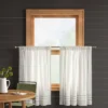 2pk 42"x36" Light Filtering Stripe Border Curtain Tiers Cream/Gray - Threshold™ 2 2pk 42"x36" Light Filtering Stripe Border Curtain Tiers Cream/Gray - Threshold™ -West Elm GUEST 716d731e aae2 4421 85b0 f4ed11bd58e4