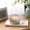 14oz Lidded Gray Glass Jar Crackling Wooden 3-Wick Candle With Clear Label Leather + Embers - Threshold™ 1 14oz Lidded Gray Glass Jar Crackling Wooden 3-Wick Candle With Clear Label Leather + Embers - Threshold™ -West Elm GUEST 722a7d04 0ffd 4eb0 9f6e 371b5512b2f6