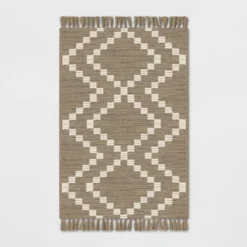 Check Diamonds Outdoor Rug Tan - Threshold™ -West Elm GUEST 7b937593 1bbd 46a7 8b69 ba57b6e9445f
