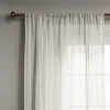 1pc 54"x84" Sheer Leno Weave Curtain Panel Ivory - Threshold™ -West Elm GUEST 7e18ada1 0d62 4dd2 b225 3fef856199b1