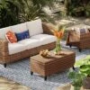 Brookfield Steel Wicker Patio Sofa - Light Brown - Threshold™ -West Elm GUEST 7f3c7231 05db 4c19 9535 cdd8dad40792 1