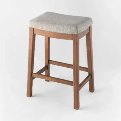 Candor Wood And Upholstered Saddle Counter Height Barstool - Threshold™ 12 Candor Wood And Upholstered Saddle Counter Height Barstool - Threshold™ -West Elm GUEST 80c1f2de 5ac5 48a3 9160 9e552e51230e