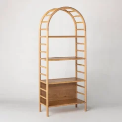 72" Holladay Curved Wooden Bookcase - Threshold™ Designed With Studio McGee 25 72" Holladay Curved Wooden Bookcase - Threshold™ Designed With Studio McGee -West Elm GUEST 84aacca0 2437 4d03 8b04 6e3f30c27fb1