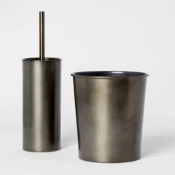 Aluminum Toilet Brush And Holder Set With Aged Metal Finish Gray - Threshold™ 7 Aluminum Toilet Brush And Holder Set With Aged Metal Finish Gray - Threshold™ -West Elm GUEST 8ef08b23 f6d2 4c7b 8990 b0c2c3aed888
