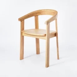 Terra Solid Wood Curved Back Dining Chair - Threshold™ Designed With Studio McGee -West Elm GUEST 9247e68d 2d42 4de0 acf8 805ddf967c24