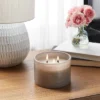 14oz Lidded Gray Glass Jar Crackling Wooden 3-Wick Candle With Clear Label Coconut And Honey - Threshold™ -West Elm GUEST 95261dbf 5e90 4c09 83b0 7581bf6dff1c