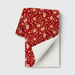 Mini Pumpkin Printed Plush With Shearling Reverse Throw Blanket - Threshold™ -West Elm GUEST 9af20451 1dcd 4285 8a02 b43468ab2226