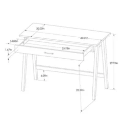 Paulo Wood Writing Desk With Drawer - Threshold™ -West Elm GUEST a3818299 8a65 473a bf93 e5c5d6e1b99b