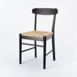 Logan Wood Dining Chair With Woven Seat - Threshold™ Designed With Studio McGee -West Elm GUEST a48fd9e6 3c2f 437a bb66 70671f884474