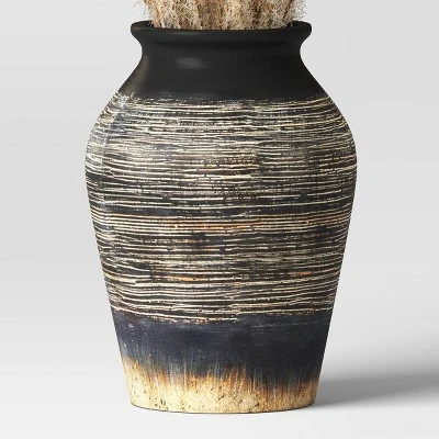 Grass Arrangement In Ceramic Pot Black - Threshold™ 5 Grass Arrangement In Ceramic Pot Black - Threshold™ - Image 3