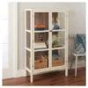 56.2" Hadley Library Cabinet With Glass Shell White - Threshold™ -West Elm GUEST b27660bf b767 4281 b125 b4e4c371f513