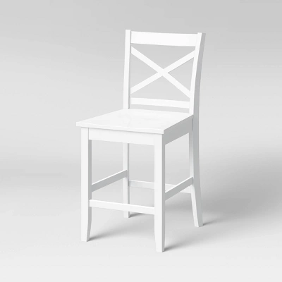 Carey 24" Counter Height Barstool - White - Threshold™ 4 Carey 24" Counter Height Barstool - White - Threshold™ - Image 2