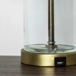 Fillable Accent With USB Table Lamp Brass - Threshold™ -West Elm GUEST cde816b4 4d22 45b7 aad0 2e1664c1a18c
