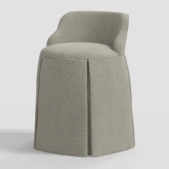 Quin Vanity Chair Linen - Threshold™ -West Elm GUEST d16d99e2 c3c2 4a02 93b2 78018d68a08d