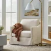 Vivian Park Upholstered Swivel Chair Cream - Threshold™ Designed With Studio McGee 2 Vivian Park Upholstered Swivel Chair Cream - Threshold™ Designed With Studio McGee -West Elm GUEST d2f62ae4 c95c 4a87 8460 00da4577b979