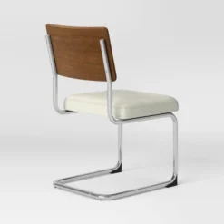 2pk Cecilton Chrome Cantilever Dining Chairs Cream Boucle - Threshold™ 12 2pk Cecilton Chrome Cantilever Dining Chairs Cream Boucle - Threshold™ -West Elm GUEST da5167cd 3a46 4c0c a287 6bc5e486b905