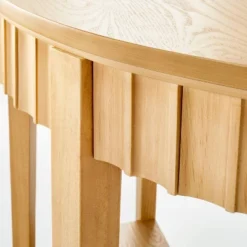 Thousand Oaks Wood Scalloped Demilune Console Table - Threshold™ Designed With Studio McGee 8 Thousand Oaks Wood Scalloped Demilune Console Table - Threshold™ Designed With Studio McGee -West Elm GUEST eb35aaa8 f7c8 4881 b5d1 f85e53b2ca90