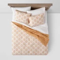 Medallion Printed Comforter & Sham Set Off-White/Dark Gold - Threshold™ 7 Medallion Printed Comforter & Sham Set Off-White/Dark Gold - Threshold™ -West Elm GUEST f504875b caa5 4d9e a16c 65f786b2baf2
