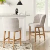 Winfall Tufted Barrel Counter Height Barstool Linen - Threshold™ -West Elm GUEST f5d6ed88 83e0 47df 98cf fd44bc17eeb6