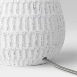 Ceramic Textured Table Lamp Base White - Threshold™ 7 Ceramic Textured Table Lamp Base White - Threshold™ -West Elm GUEST fc9f4ede e288 4863 a616 ae078ed887a0