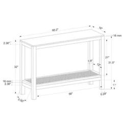 Console Table With Woven Rattan Shelf Black - Threshold™ Designed With Studio McGee 23 Console Table With Woven Rattan Shelf Black - Threshold™ Designed With Studio McGee -West Elm GUEST fd806213 5ef7 492e a065 be15b39cc53e